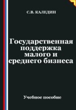 Государственная поддержка малого и среднего предпринимательства