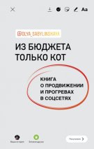 Из бюджета только кот. Книга о продвижении и прогревах в социальных сетях